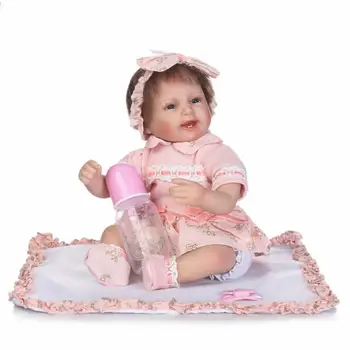 40 cm Bebe Prerojeni Menina Bonecas Pretty Baby Dekle z Nasmejan Obraz Otroka Playmates Otrok Rojstni dan Božično Darilo Spalna Lutke
