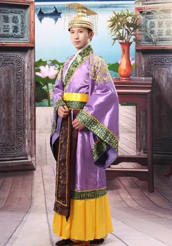 Zlati Vroče Ljudskega Plesnega Kitajca Han Oblačila Cesar Princ Kažejo, Cosplay Obleko V Kostum Minister Tradicionalne Starodavne Obleko