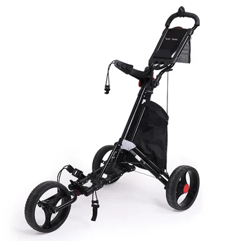 Vroče Prodaje enim klikom zložljive Aluminijaste strukture meri 3 kolesni voziček za golf