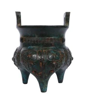 LaoJunLu Shang In Zhou Bronasto Li (Li) Ding Imitacije antično bronasto mojstrovina zbirko samotni tradicionalno Kitajsko