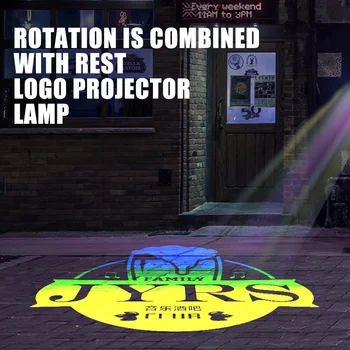 80W Oglaševanje nepremočljiva gobo logotip projektor svetlobe po meri logo talna projekcija svetlobe za shranjevanje gradient barve