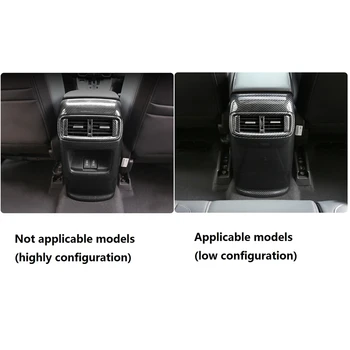 Za Honda CRV CR-V 2017-2021 Zadaj Armrest klimatska Naprava Vtičnico Anti-Kick Kritje Trim Ploščica iz Ogljikovih Vlaken Dodatki