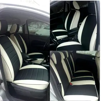 Avtochehly avtopilot sistem za Hyundai i30 (2012 +), ekokozha Siva + črna avtochehly avtochehol ekokozha zajema pralni salon avtochehly sedežnih prevlek avto sedež