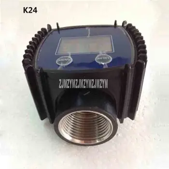 K24 Digitalni Elektronski Merilnik Vode Turbinski Merilnik Pretoka 1 cm Ženski Navoj Vmesnik Pretoka 2.3-3.3 V, 10-120 L/MIN MAX 10BAR