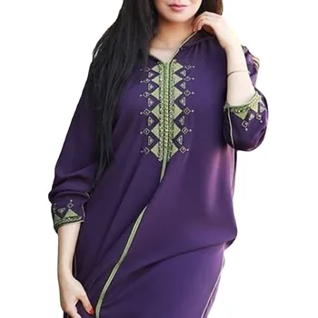 Turčija Afriške Obleke Za Ženske Caftan Eid Dubaj Abaya Haljo Longue Djelaba Femme Musulmane Islamska Oblačila Muslimansko Obleko, Hidžab