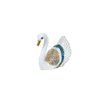 Signes Grimalt Za SIGRIS Swan polje z emajl dekoracijo Miniature Zbirka Klasična