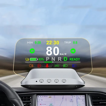 Avto je HUD, Head Up Display OBD2 Ura, Hitrost, število prevoženih Kilometrov Za Tesla Model 3 Orodja