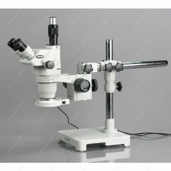 Končni Trinocular Zoom Mikroskop,--AmScope Dobave 2X-45X Končni Trinocular Zoom Mikroskop na Eno Roko Boom Stojalo