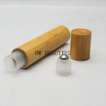 200Pcs/Veliko Bambusa Roll Na Steklenico 15ML Prazno Eterično Olje, Steklenica Kozmetični Losjon za Tekoče Parfum Olje se lahko ponovno polnijo Vzorec Posodo