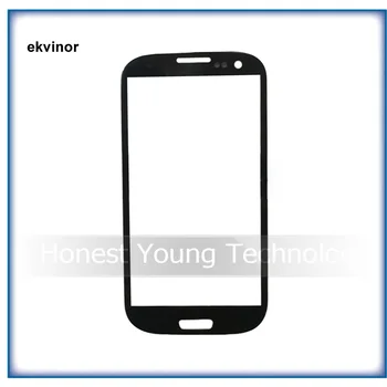 50pcs Ekvinor HQ Kopijo Bela / črna/ modra barva za Samsung Galaxy S3 mini GT I8190 Dotik Zunanji Spredaj Steklo Objektiv zaslon