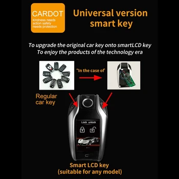 Univerzalni avto Smart Remote Control Ključne LCD-Zaslon za brez ključa Pametni Ključ Avtomobila BMW - Benz - Jeep Hyundai Ford