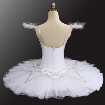 Strokovno balet tutu krilo Raymonda, Paquita white swan lake baletni kostumi klasični balet palačinka tutus obleko