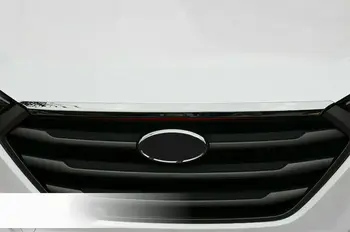 Za Hyundai Tucson 2016-2020 Chrome Spredaj Kapuco Žar Bonnet Stripe Cover Prevleko 1Pcs Avto spremembe avtomobilski deli