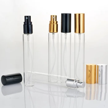 Debelo 15ML Prenosni Steklo ponovno napolniti Stekleničke Parfuma Z Aluminijem Razpršilo Prazno Parfum Brezplačno Custom Print Logo