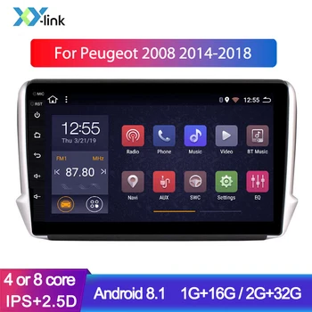 10.1 Inch Android 8.1 Avto DVD predvajalnik Za Peugeot 2008 308 Kabel 2012-2018 GPS Navigacijski Sistem, avtoradio, 2 Din Št.