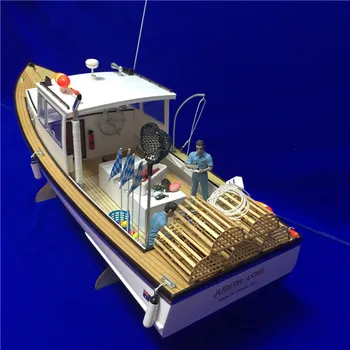 Merilu 1/18 Nova Zelandija shrimping čolni visoko simulacije RC čoln kit 640mm, dolžina