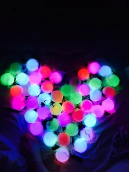 2018 vroče prodajo žensk, 50 kos LED poi kroglice vrgli ročno pribor ples trebuh rekviziti za prodajo 7 vrste barve konverzije