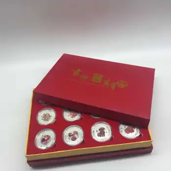 Nova Trgovina S Gift Box Set Dekorativni Kovancev Poslovna Darila Nebesno Krog Barva Srebrno Medaljo Namizno Dekoracijo