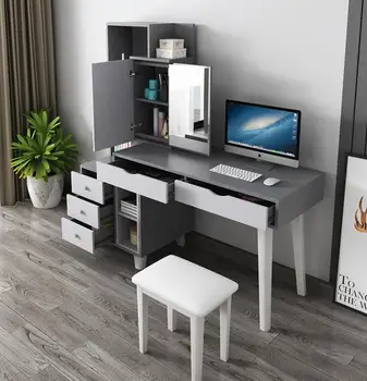 Nordijska oblači računalniški mizi integrirano spalnica večnamensko mizo za na polico za shranjevanje kabinet kombinacija