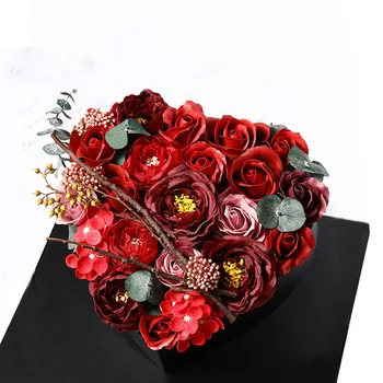 Valentinovo Dekor za Dom Umetno Milo Cvet Posušeno Cvetje Darilo Polje Home Dekoracijo Poroke Rose 2022 Novo Leto, Darila