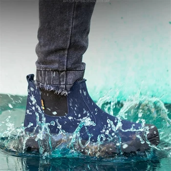 Zunanji moška gradnje, zaščitne škornje non-slip nepremočljiv hojo čevlji lightweightindestructiblewear-resistantsafetyshoes