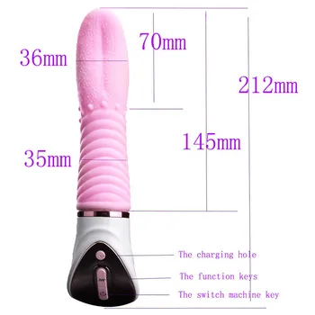 Seksi Dildo Jezika Vibrator Ženska Masturbacija Klitoris Stimulator Oralni Seks G Spot Z Vibriranjem Massager Ženski Odrasle Sex Igrače