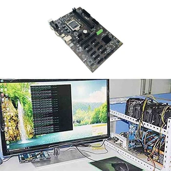 VROČE-B250 BTC Rudarstvo Motherboard LGA 1151 z DDR4 4GB 2666MHZ RAM+Hladilni Ventilator+SATA Kabel 12 GPU Bitcoin Etherum Motherboard