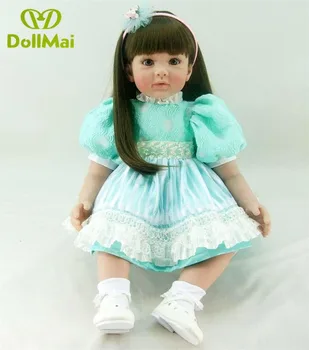 Silikonski Prerojeni Baby Doll Igrače 60 cm vinly Princesa dekle malčka čas lutke igrače za otroke za rojstni dan bebe boneca poupee