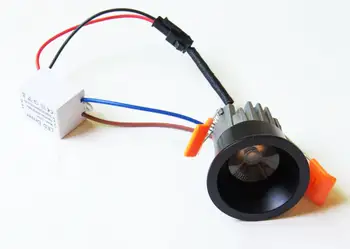 110V 220V LED Mini stropna LED spot light svetilka 3W možnost zatemnitve mini LED downlight, bela,črna, Mini downlight