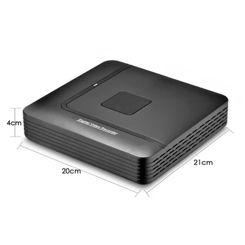 8Ch 4MP Video NVR Snemalnik H. 265 ONVIF Motion Detect za Full HD IP Kamere Varnostno nadzorni Sistem Alarm(EU Vtič)
