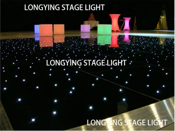 2*2 Zvezdnatim LED plesišču Brezžično Povezovanje RGB Barvno/Bele Barve DJ Disco Party Poroko Stopnji Svetlobe