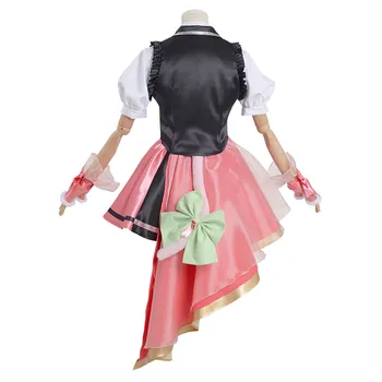 Anime Demon Slayer Kanroji Mitsuri Cosplay Kostum Lolita Obleko Kimono Obleke Halloween Carnival bo Ustrezala Ponovno oblikovanje Design