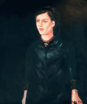 Umetniški portret Olje na Platno Sestra Inger Edvard Munch Povzetek Stensko Slikarstvo Ročno Poslikane Doma Dekoracijo Originalne Kakovosti