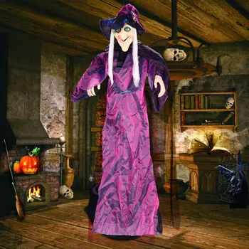 Halloween Dekoracijo Glasovni Nadzor Čarovnica Visi Ženski Duh Zombi vampir Žareče Zvok Grozo Smešno Rekvizitov, Okras