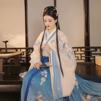 Ženske Kitajski Tradicionalni Kostum Ženski Hanfu Obleka Lady Han Dinastije Princesa Obleko Orientalski Tang Dinastije Pravljice Obleko DN5978