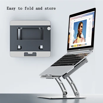 Laptop Stand Aluminijeve Zlitine ,Nastavljiv Multi-Angle Laptop Imetnik Sproščanje Toplote Zložljive Za 10-17inch Stojalo za Prenosnik