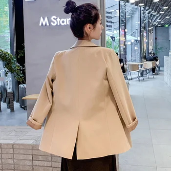 2021 novi korejski jeseni priložnostne svoboden majhne suknjič ženski office vse-tekmo Britanski stil jakna jakna