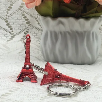 100 kozarcev/veliko Letnik Poroko s Spominki Poročni Tuš Stranka Darila Mini Pariz, Eifflov Stolp keychain Paris Tour Retro Klasična Key Ring