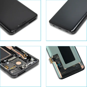 Primeren za SAMSUNG Galaxy S9 G960 g960f LCD-Zaslon, Zaslon na Dotik, Računalnike, Zamenjava za Popravilo Z Okvirjem