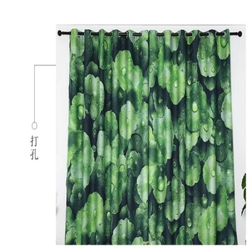 3d Nove zavese po meri preprosto moderne zavese zeleno senco krpo senčenje kavljem zadebelitev senčenje zavese