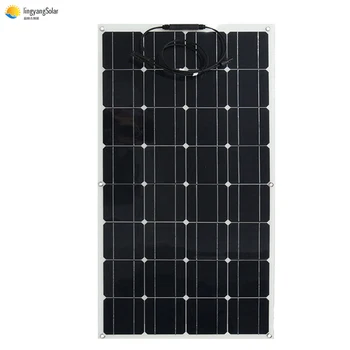 Mono celic, visoke kakovosti baterije iz 12v 100w semi-prilagodljiv solarni paneli