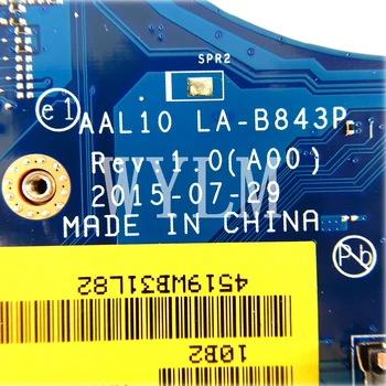 LA-B843P Mainboard Za DELL INSPIRON 5458 5558 5758 Prenosni računalnik z Matično ploščo I7-5500U CPU CN-0VFD5V / KN VFD5V Preizkušen dela