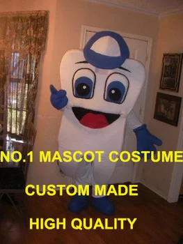 Zdrav Zob Maskota Kostum za Odrasle Zob Temo Happy, Zobno Anime Cosply Kostume, Oglaševanje Mascotte pustna Obleka Kompleti 1701