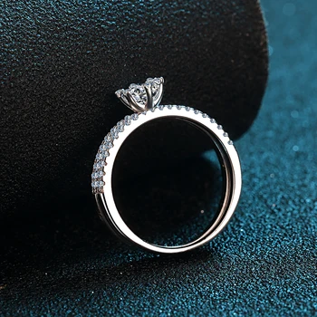 ANZIW 925 Sterling Srebro Moissanite Diamant za 0,5 CT Moda Lepe Poročne Zaročni Prstan Za Ženske, Nakit Darila