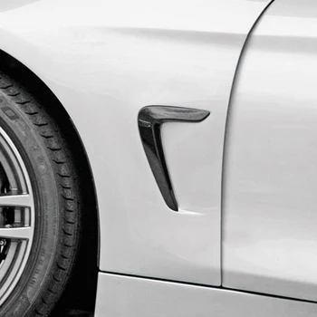 Avtomobilska dodatna Oprema Pravi Ogljikovih Vlaken Strani Vtičnico Značko Emblem Trim Okvir Nadomestni Pokrov za BMW 4 Serija F32 F33 F36 2013-2019