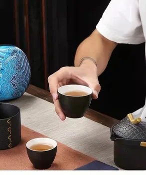 Retro Kitajski Trend Oblikovalec Teaware Visoke Kakovosti Kung Fu Čaj, Set Keramičnih Vintage Čajnik Teacup Poslovnih Teaset Darilo Za Prijatelja
