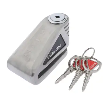 Varnostne protivlomne Ključavnice Za Kolesa Ključavnico Motocikel Disk Za Zaklepanje, koda Pin 8 mm Premer