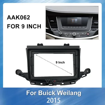 9-palčni avtoradio DVD Plastični Okvir Fascijo za Buick Weilang Stereo GPS Navig sodelovanje Plošča Armaturna Gori Trim Installation Kit