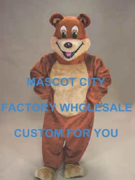 Nasmejan Risanka Nosijo Maskota Deluxe Kostum Plišastih Rjavi Medved Mascotte Mascota Kostum Obleko Obleko pustna SW506