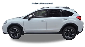 Visoko kakovostnega nerjavečega jekla okno Avtomobila trim trakovi(4pcs) Za Subaru XV 2012 2013